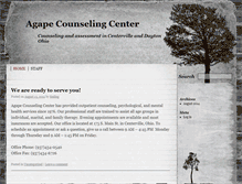 Tablet Screenshot of agapecounselingcenter.com